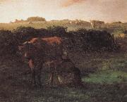 Jean Francois Millet Peasant shove milk oil painting on canvas